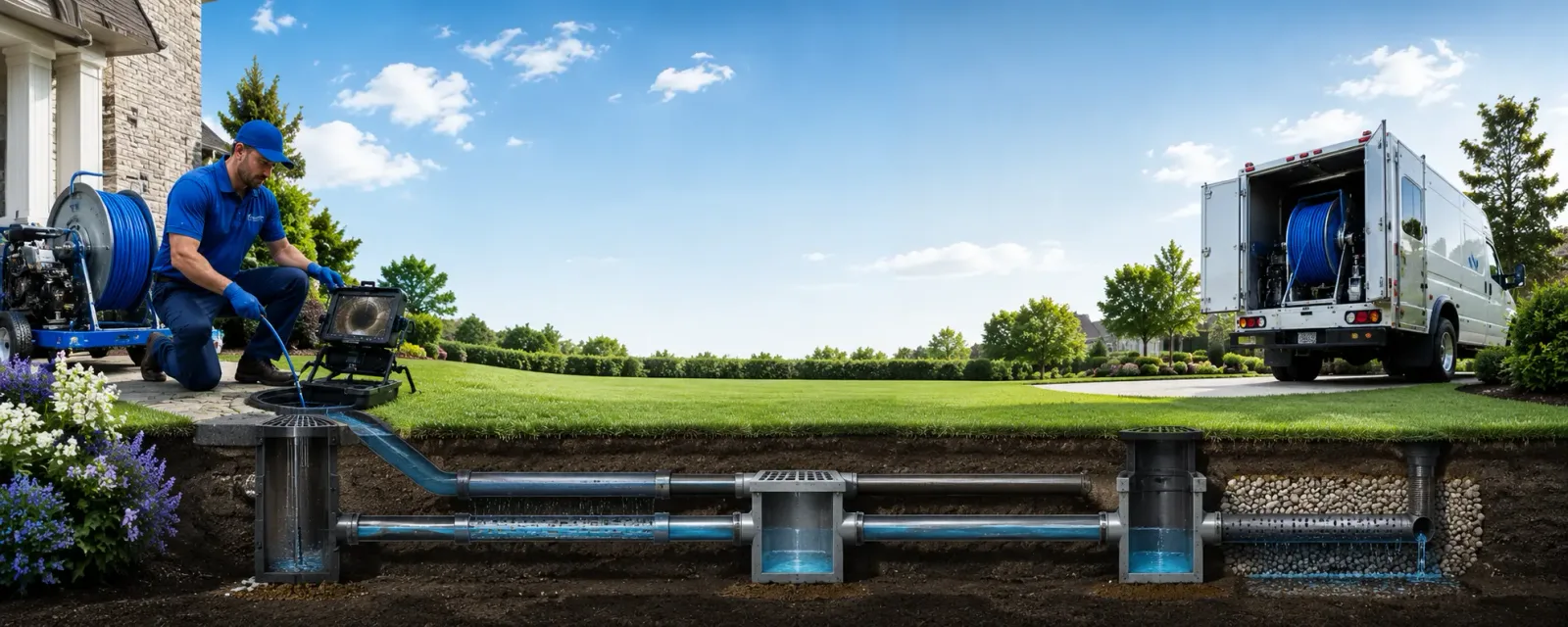 Outdoor drain cleaning information for Shoshone, CA